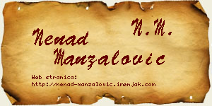 Nenad Manzalović vizit kartica